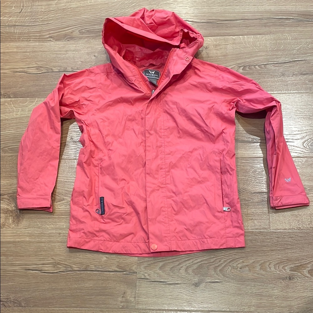 White Sierra Kids Coral Raincoat (youth small)